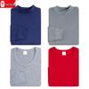 Conjunto de Ropa Interior Térmica para Hombre Color Frijol Rojo - Top de Cuello Semi Alto y Pantalones, Algodón, Ligero, Cuello Redondo
