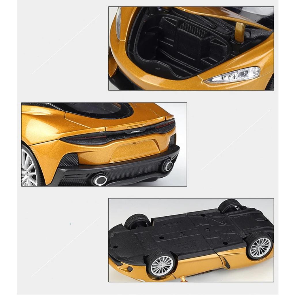 WELLY 1/24 McLaren GT Alloy Sports Car Model Diecasts Metal Racing Super Vehicles Car Model High Simulation Collection Kids Gift