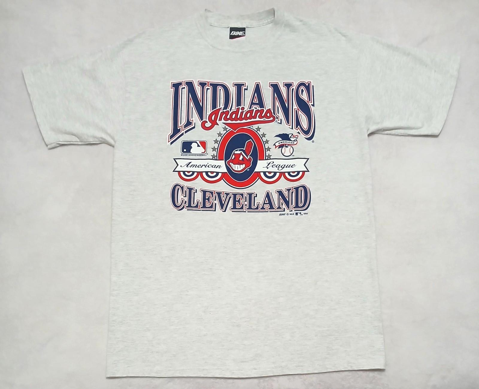 Vintage Cleveland Indians T-Shirt XL Bike MLB American League 1998 Long Nice M