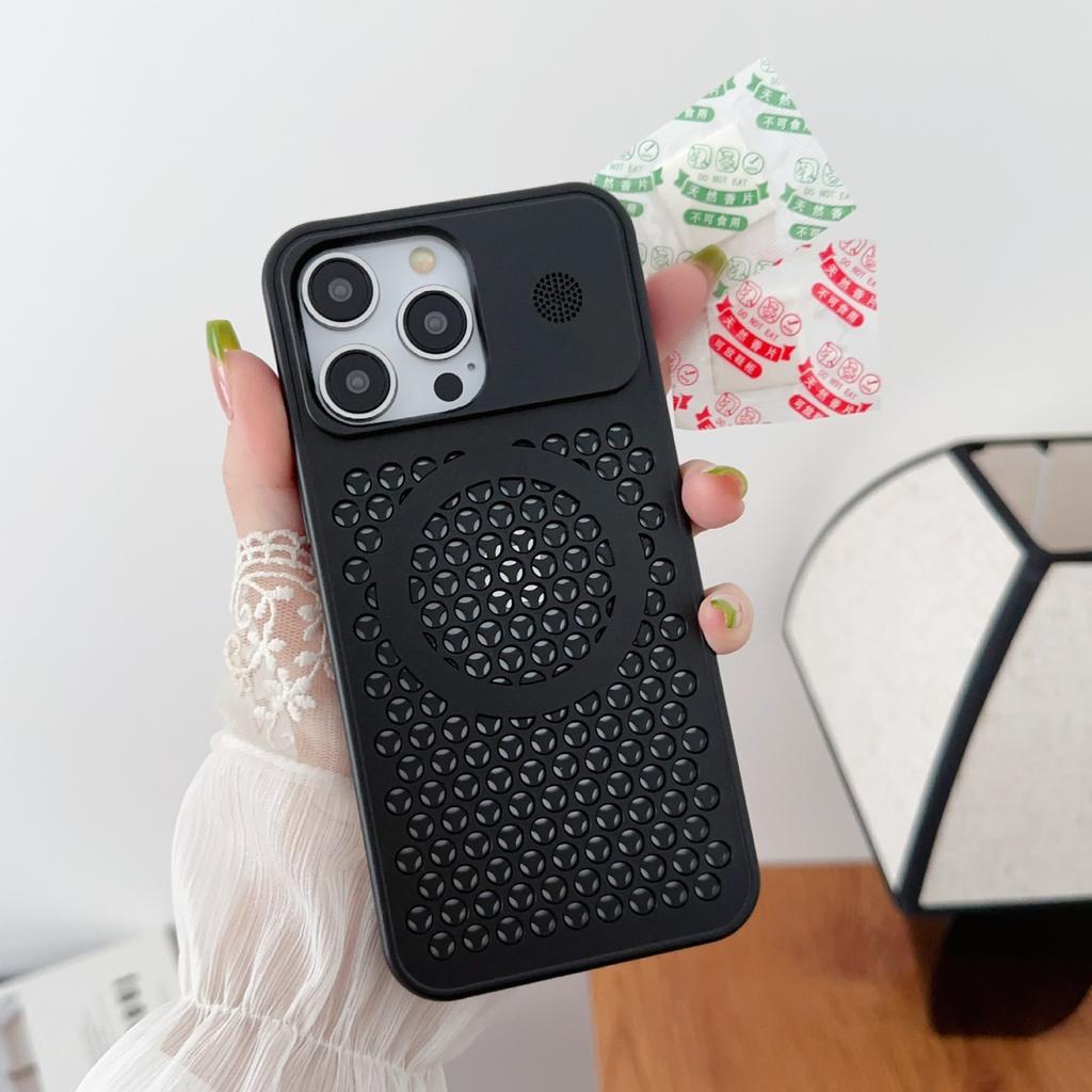 Anwendbar auf Apple 15promax Aromatherapie Metallfarbe Wabenkühlung Handyhülle iPhone 14 Magnetische 13 Schutzhülle