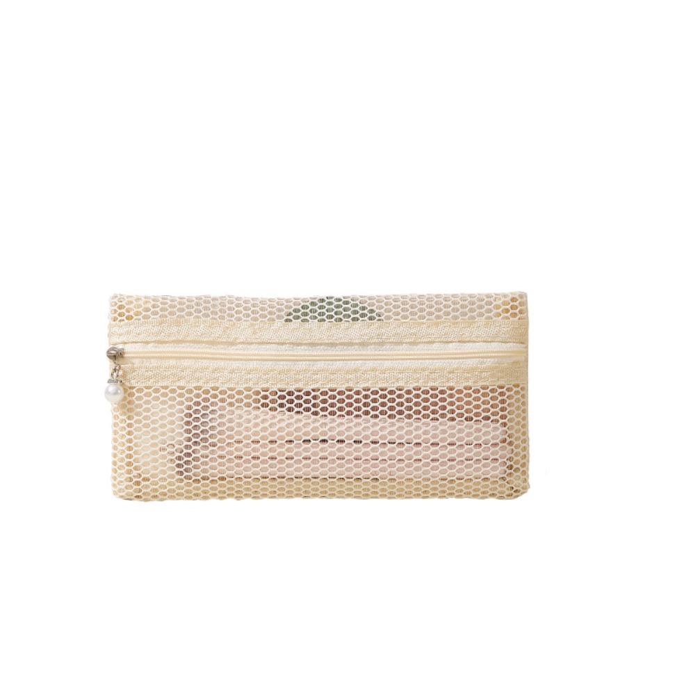 

Portable Mesh Makeup Bag Drawstring Toiletry Organizer Bag Portable Nylon Cosmetic Bag Unisex Style 13