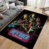 90s Rock Band Art Carpet suitable as a non-slip mat for the living room or bedroom sofa