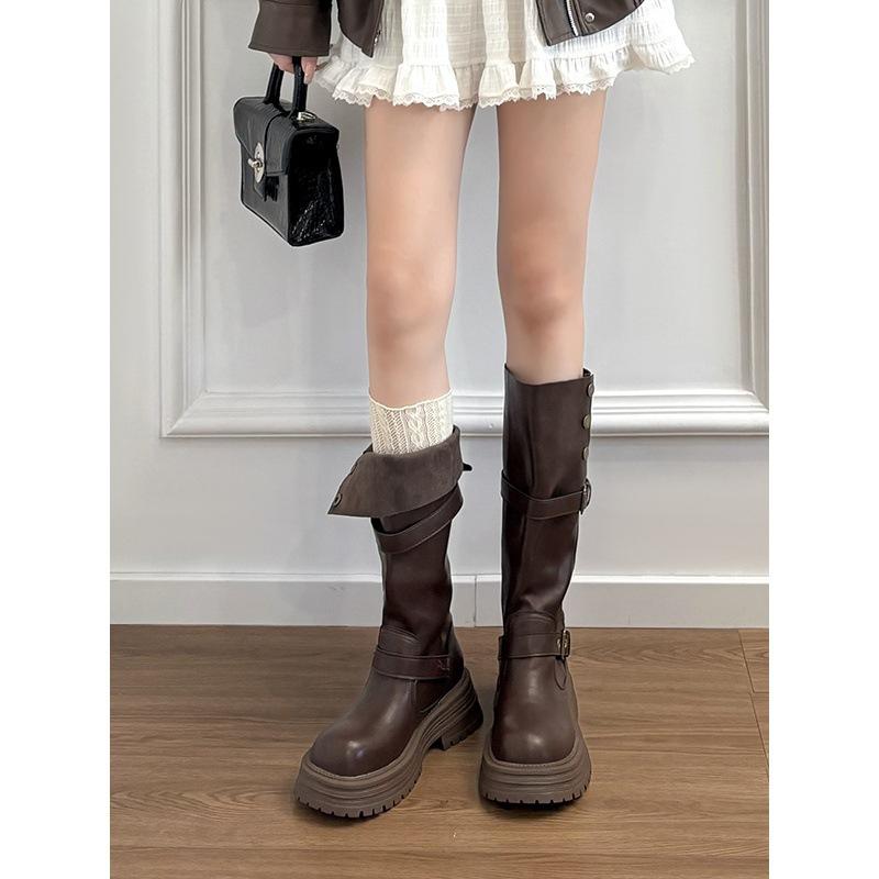 Schwarzfarbene Overknee-Stiefel mit dicker Sohle, Damen Herbst- und Winter-Retro-Samt-High-Ritterstiefel, dünne Stiefel