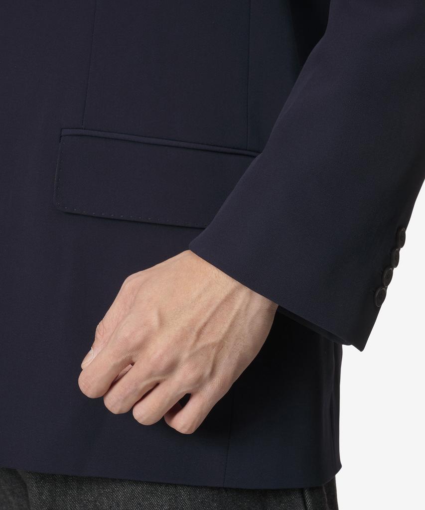 Balenciaga Virgin Wool Single-Breasted Jacket - Navy / 725139Tnt094100