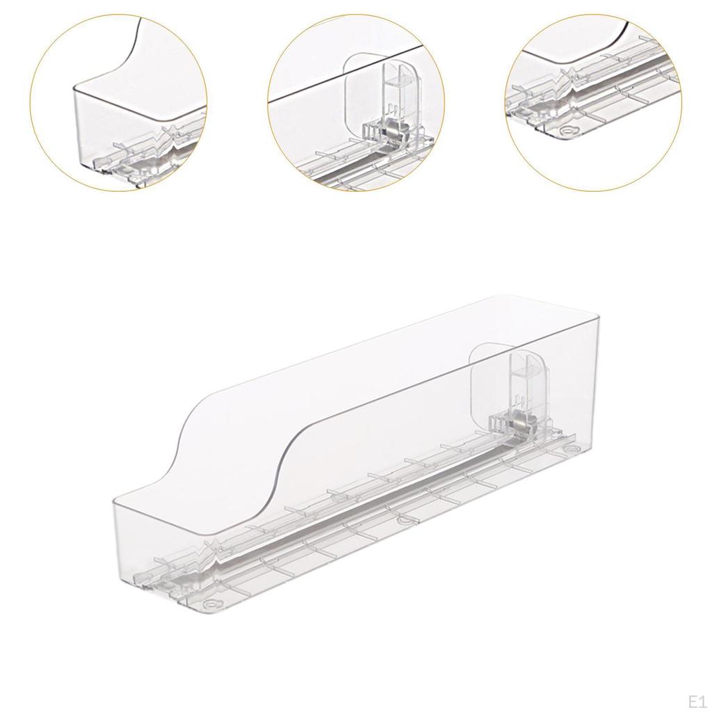 Beverage Organizer for Fridge Ice Bin Transparent Can Holder Self-Dispensing