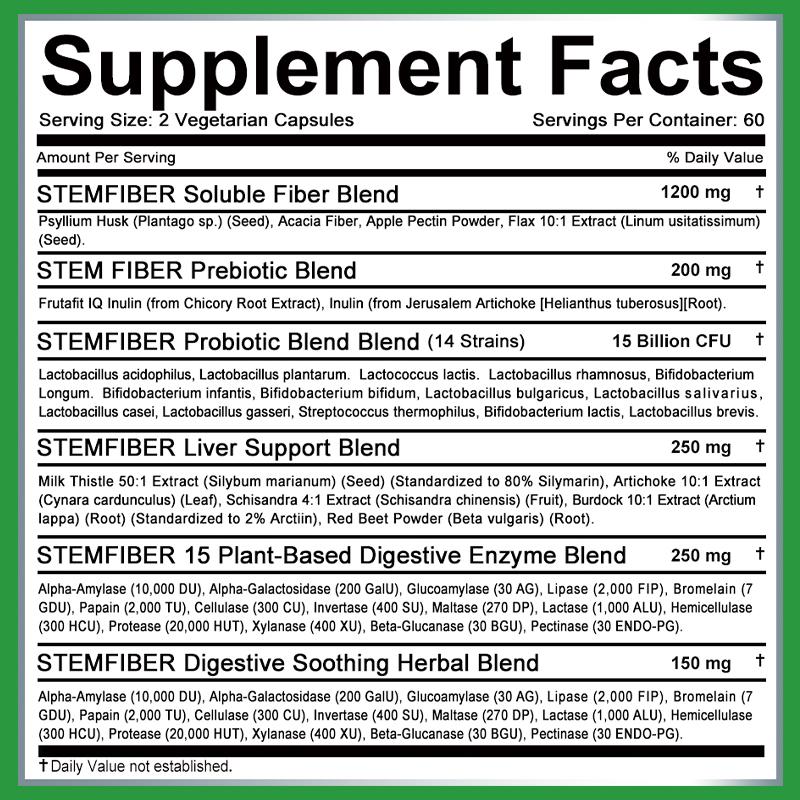 Probiotics, Digestive Enzymes, Gut Health Supplements, 120 Capsules