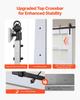 Sliding Barn Door, 813 x 2134mm, High-Strength MDF Panel and Glass, Barn Door with Hardware Kit, Water-Proof PVC Surface, Easy to Install, H-Frame,