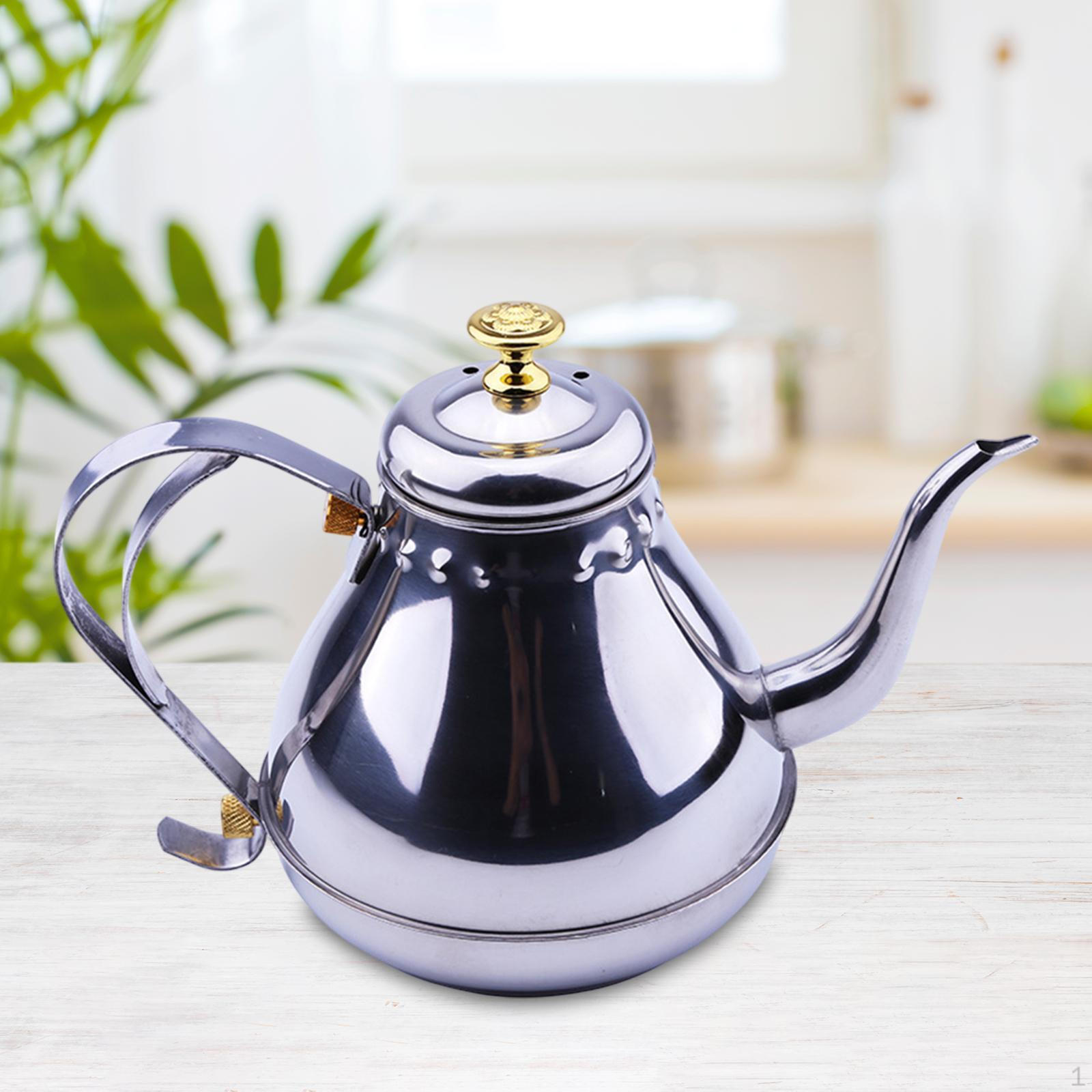 

Маслораспределитель горшок тонкий носик лейка салат кемпинг гуськ кофе чайник для серебряный