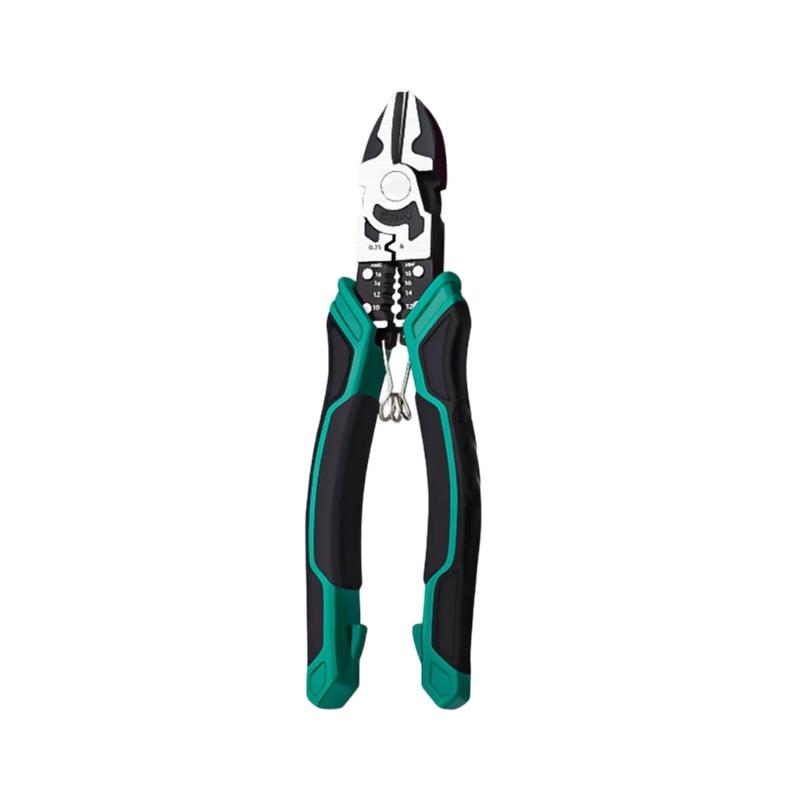 9Inch Industrial Steel Diagonal Pliers MultiFunctional Needle Nose Plier Wire Cutter for Wire Stripping Crimping Holding