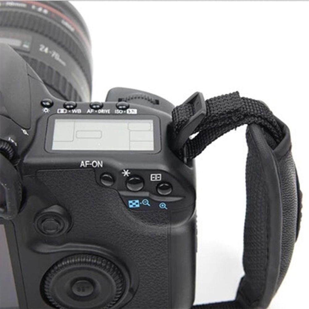 Digitalkamera för Canon EOS Nikon Olympus SLR/DSLR PU-läderrem Svart Kamerahandtag Läderhandledsrem