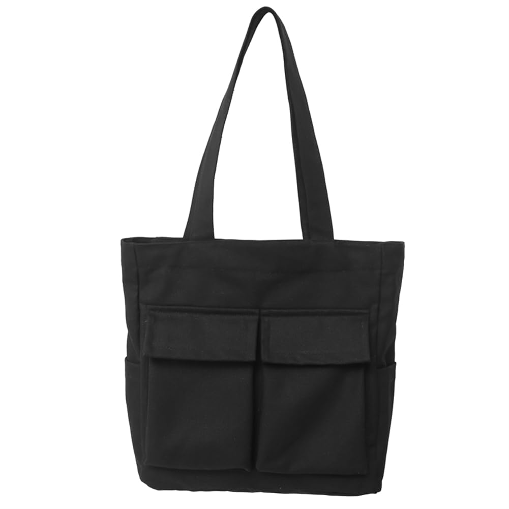 

LeafIn Canvas Tote Bag, Large Capacity, A4 Size, Men s and Women s Eco Bag, Solid Color, Stylish and Durable Shoulder Bag, Perfect for Commuting,