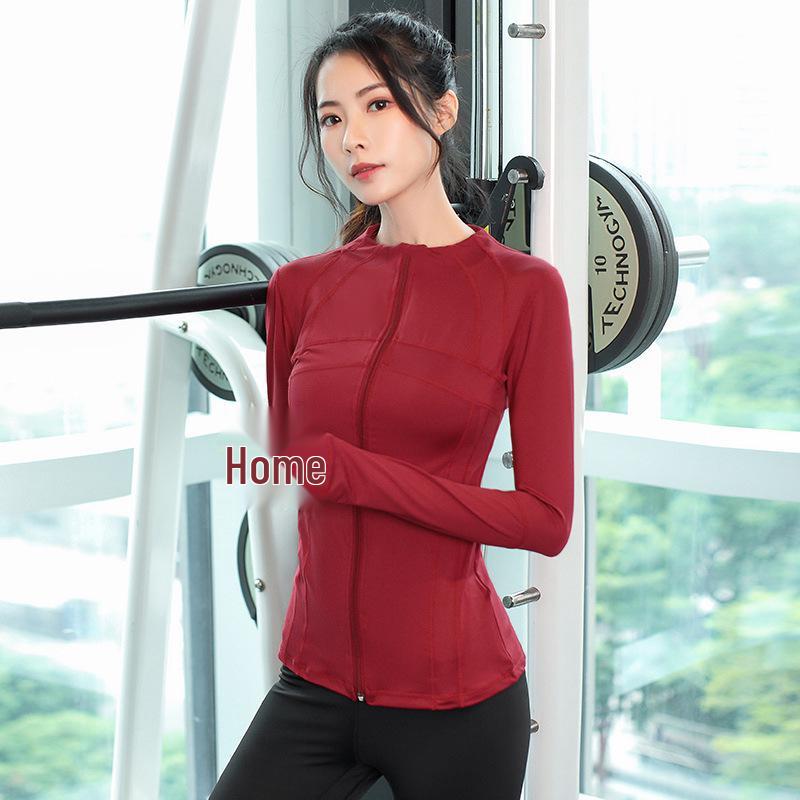 

Женская белая быстросохнущая куртка для бега с длинным рукавом - Весна/Лето 2023, Облегающий костюм для йоги 3XL (150-160 lbs)