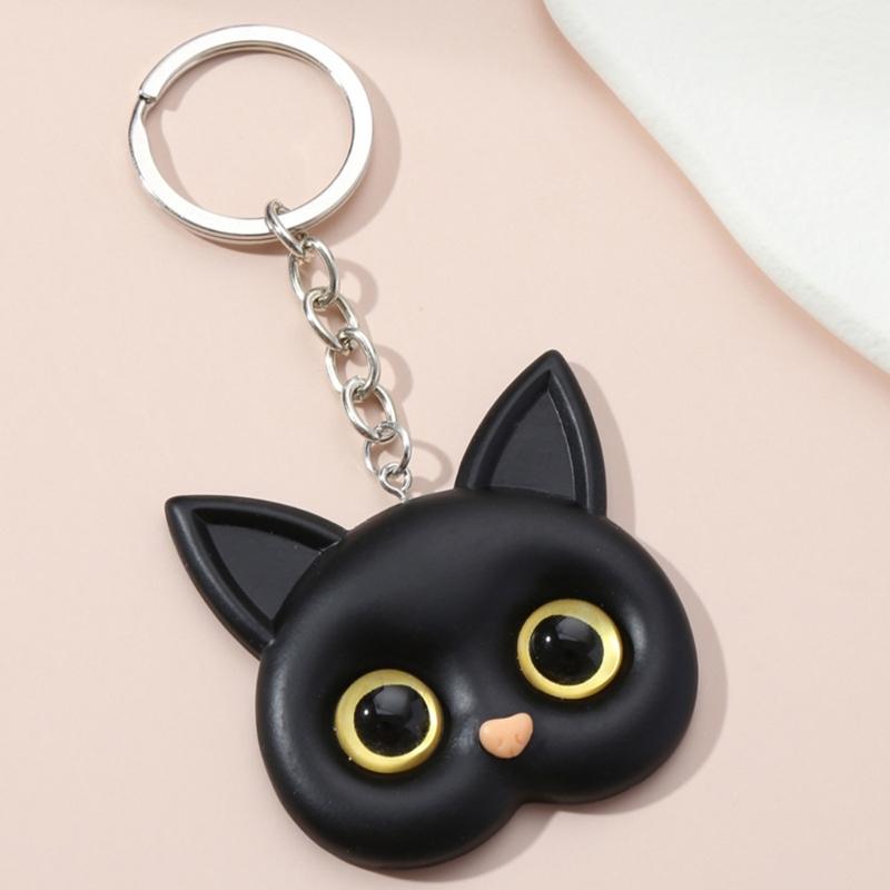 Cute Bunnies Keychain 3D Cartoon Cat Keychain Ribbt Keychain Gift Easy To Carry
