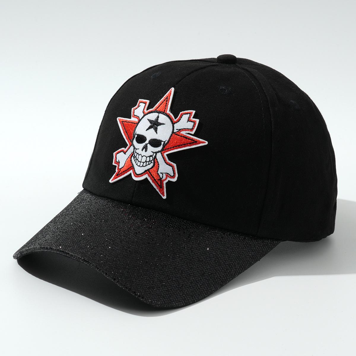 

Вышитая бейсболка «Череп клоуна»: Хэллоуин в хип-хоп стиле для мужчин и женщин M (56-58cm)