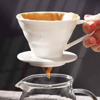 Kaffee Filter Tasse Halter Wiederverwendbare Siebträger Espresso Kaffee Tropf Trichter Keramik Accesorios Cafe Coffeeware