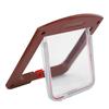 Square PP Controllable Switch Pet Door Dog Cat Flap Door Coffee Color