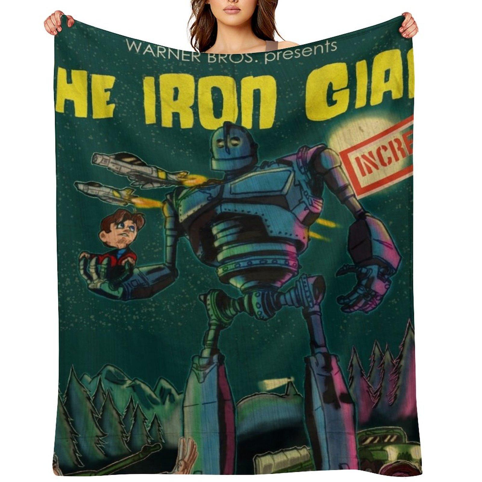 The Iron Giant 20th Anniversary Poster Throw Blanket Bed Custom Blankets For Bed Thin Blankets 30x40in
