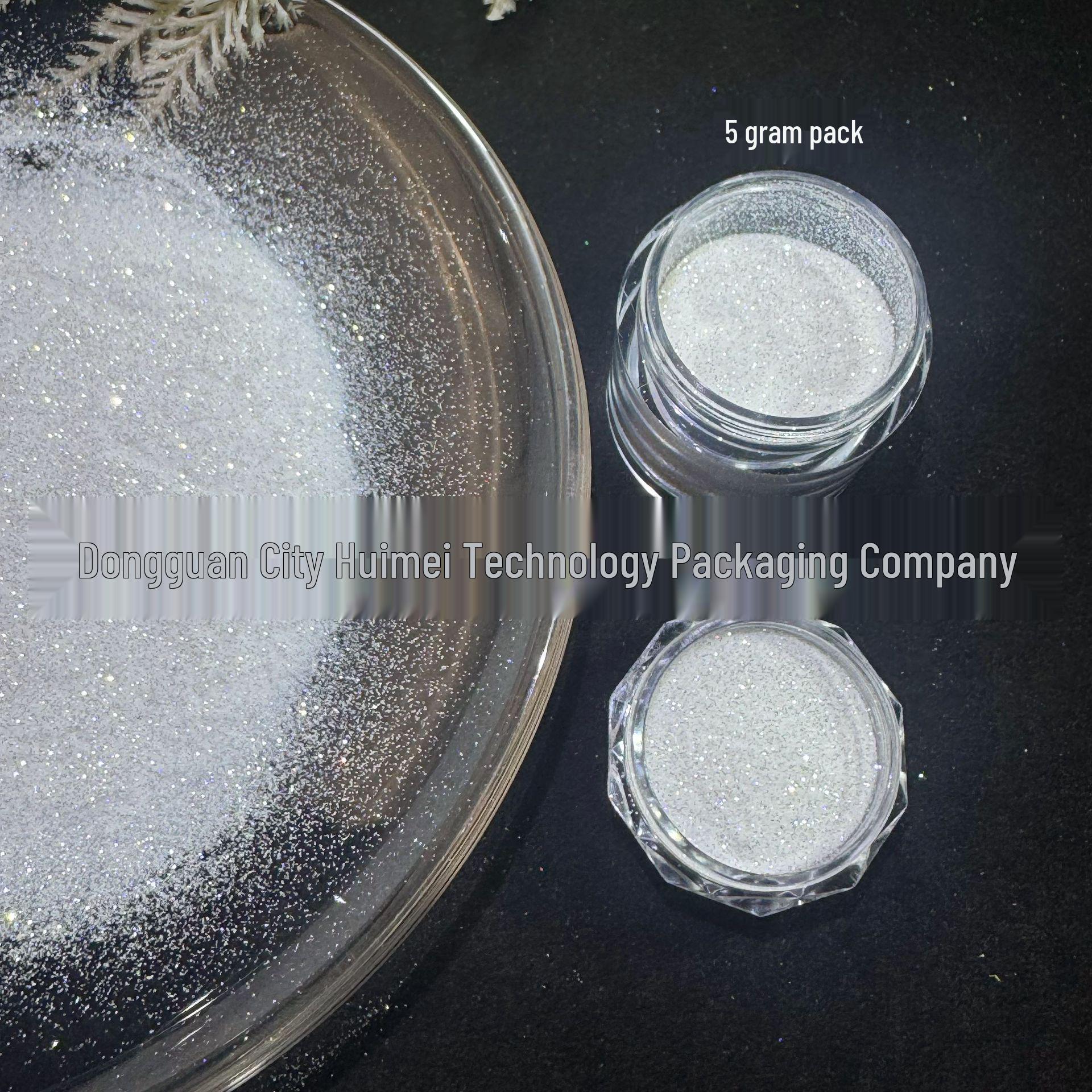 Galaxy Star Diamond White Iridescent Sparkle Nail Art Glitter Powder 2g