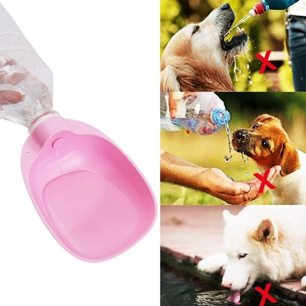 Plastic Pets Outdoor Drinking Bowl Pet Drinking Fountains  Pet Going Out Water Drinking Supplies