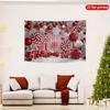 VIKAMA Christmas Candy Party Tapestry Living Room Feature Wall Childrens Room Decor Christmas Party Room Decor
