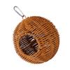 Y3NA Mini Hanging Bird Nest Plastic Rattan Design Parrots Nest For Small Bird Species