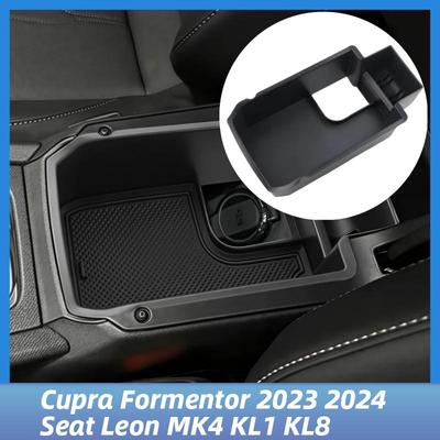 For Seat Leon MK4 KL1 KL8 for Cupra Formentor 2023 Car Armrest Storage Box Central Control Container Leon MK4 Accessories
