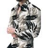 Dragon Print Long Sleeve Shirt, Stylish Casual Button-Up