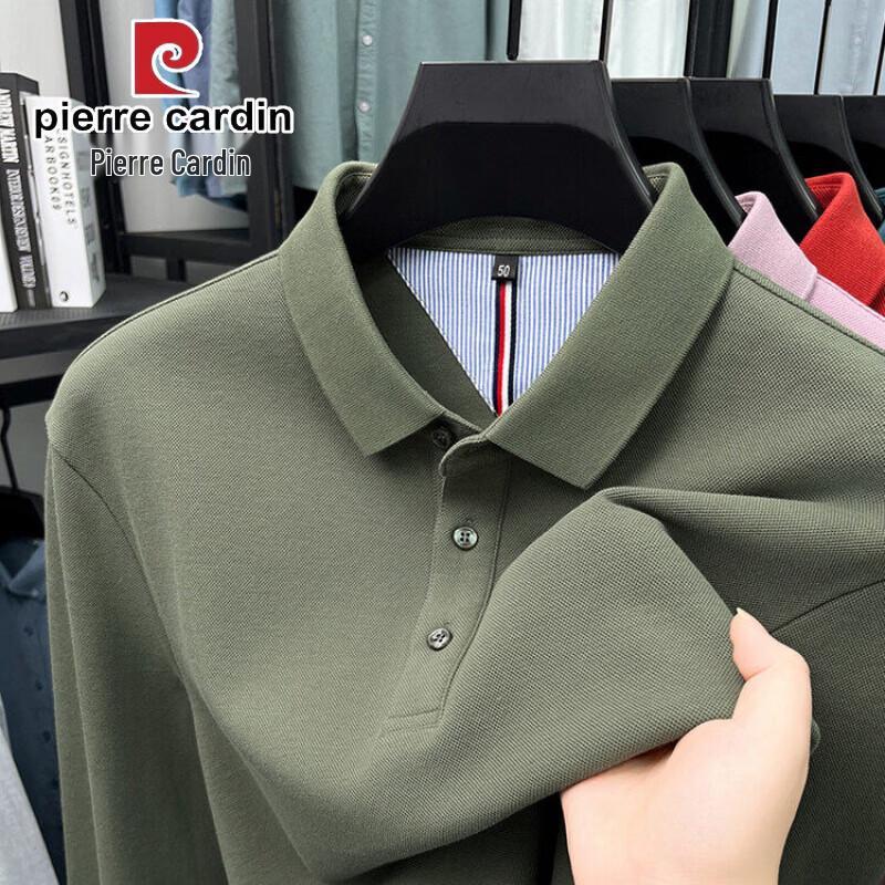 Pierre Cardin Men's Pure Cotton Long Sleeve Polo Shirt