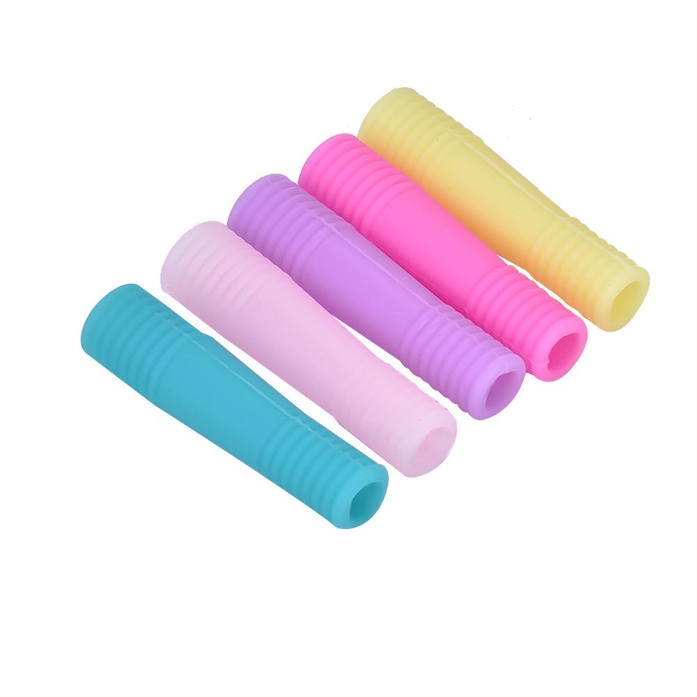 10Pcs Manicure Silicone Protective Sleeve Cover for Nail Cuticle Scissors Dead Skin Scissors 02
