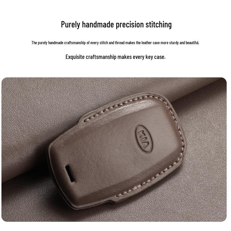 Premium Leather Key Case for Kia K3 K4 K5 KX3 KX5 Sportage Sorento