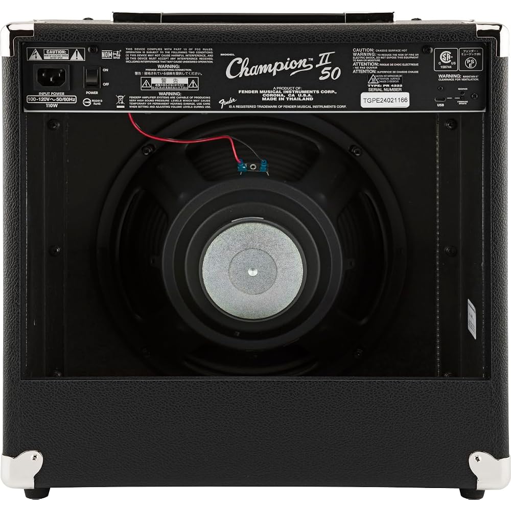 Fender Electric Guitar Amp Champion™ II 50, 100V JP