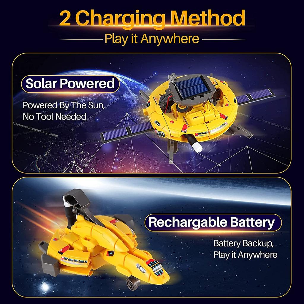 Assembling Robot Kit 6 In1 Educational DIY Assembly Creation Toy Science Solar Powered STEM Building Sets for Children Gift YK24