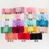 Summer new girls' hair accessories, baby candy color flower seamless wide headscarf, baby nylon headband
