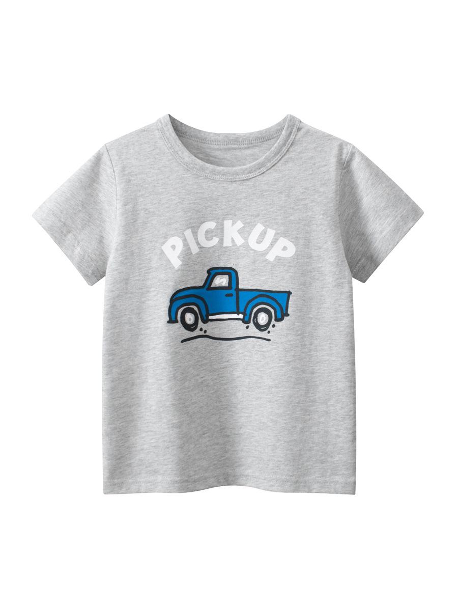 27kids Summer 2024 Toddler Boys Short Sleeve T-shirt 100 cm