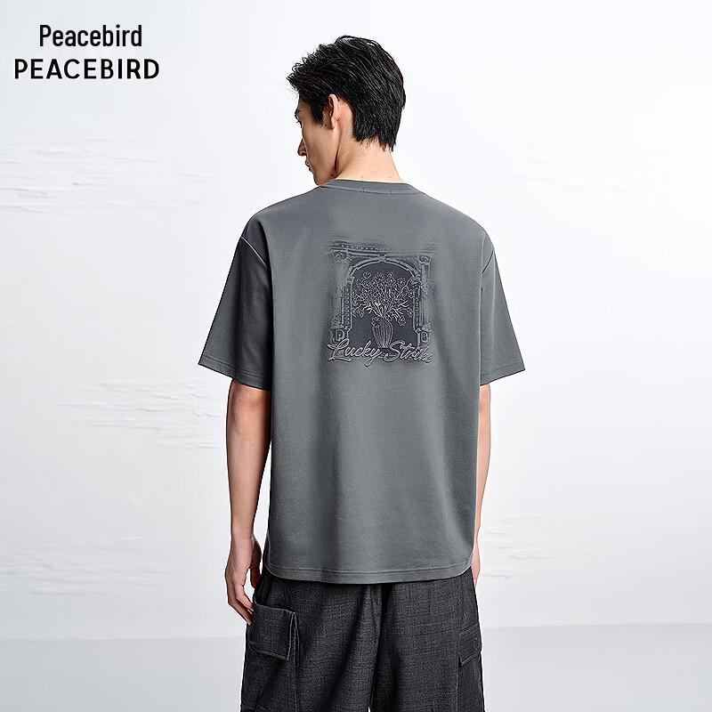 PEACEBIRD Men s Back Dye-Print Short Sleeve T-Shirt XL