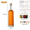 Transparent Glass Wine Bottles for Home Brewing - Sealed & Empty for Ice Wine, Beverage, or Juice