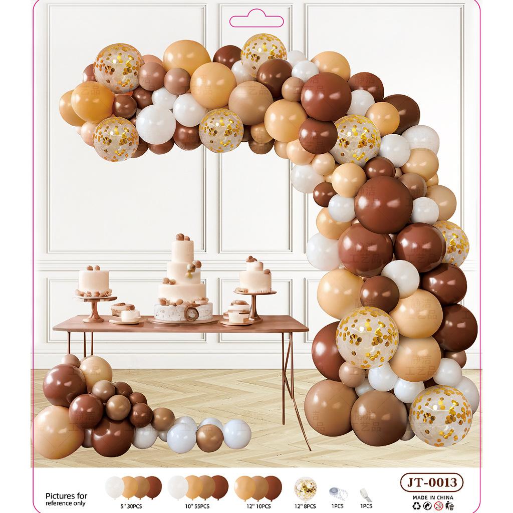 Balloon Chain Arch Opening Birthday Party Decorations Anniversary Package Set Scene Arrangement Premium Atmosphere