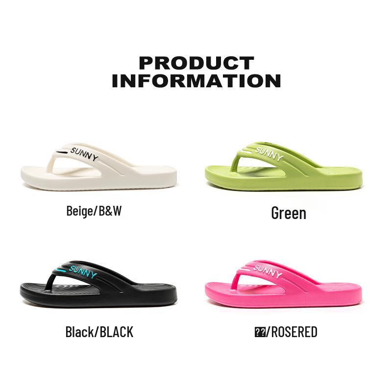 Eva Non-Slip Odor-Free Flip-Flops: Portable Summer Sandals for Men and Women with Thick Soles for Outdoor Wear and Beach Activities