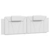 VidaXL White Headboard Cushion 160 Cm Faux Leather 374798