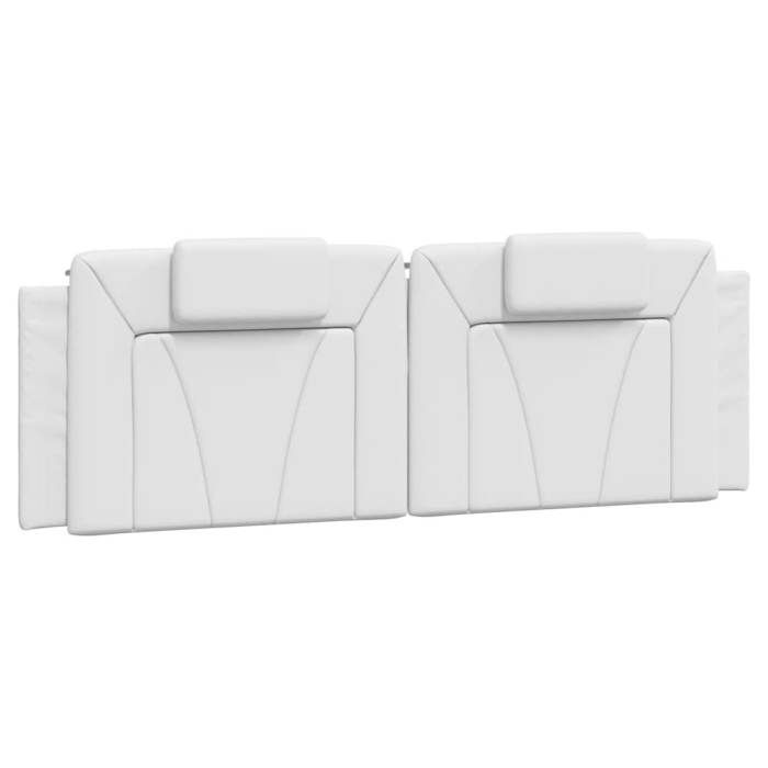 VidaXL White Headboard Cushion 160 Cm Faux Leather 374798