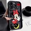 Minnie Mickey Mouse Phone Case For iPhone 17E 11 12 13 14 15 16 17 Pro Max Fundas 17 Air Plus 16e 13 Mini Silicone Cover