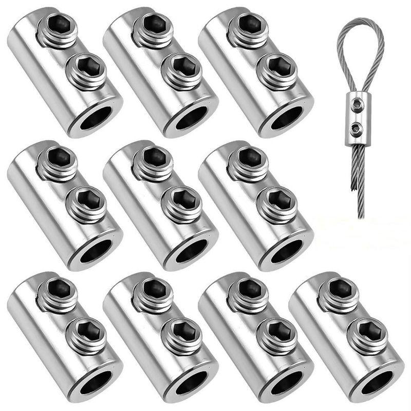 Screws Fixed Copper Steel Wire Rope Clip Metal Adjustable Wire Rope Clamp Stainless Steel Cable Clamp Hardware Accessories