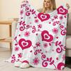 Soft Flannel Throw Blanket Lightweight Warm, Cozy Home Decor, Perfect for Window Seat & Valentine’s Gift