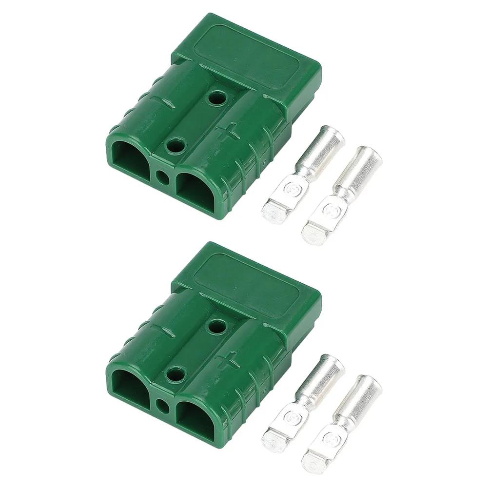 2 Stück Für Anderson Steckverbinder Stecker Mit Staubschutz 50A 600V Batterie Schnellverbindung Stromverbinder Klemme Elektrowerkzeug Zubehör
