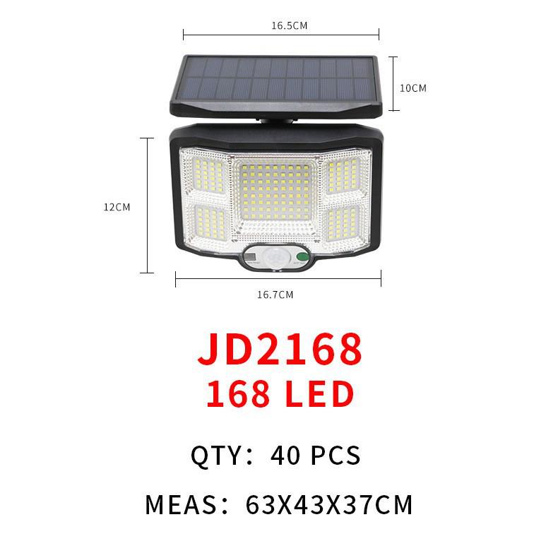 Triple-Head Rotatable Solar Outdoor Wall Lamp for Streets and Courtyards