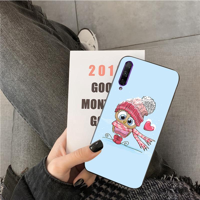 

Милый мультяшный чехол для телефона с изображением совы и сердец Lover для Huawei P50 Pro P30 P40 Lite P40Pro P20 lite P10 Plus Mate 20 Pro Mate20 X Mate 20 X