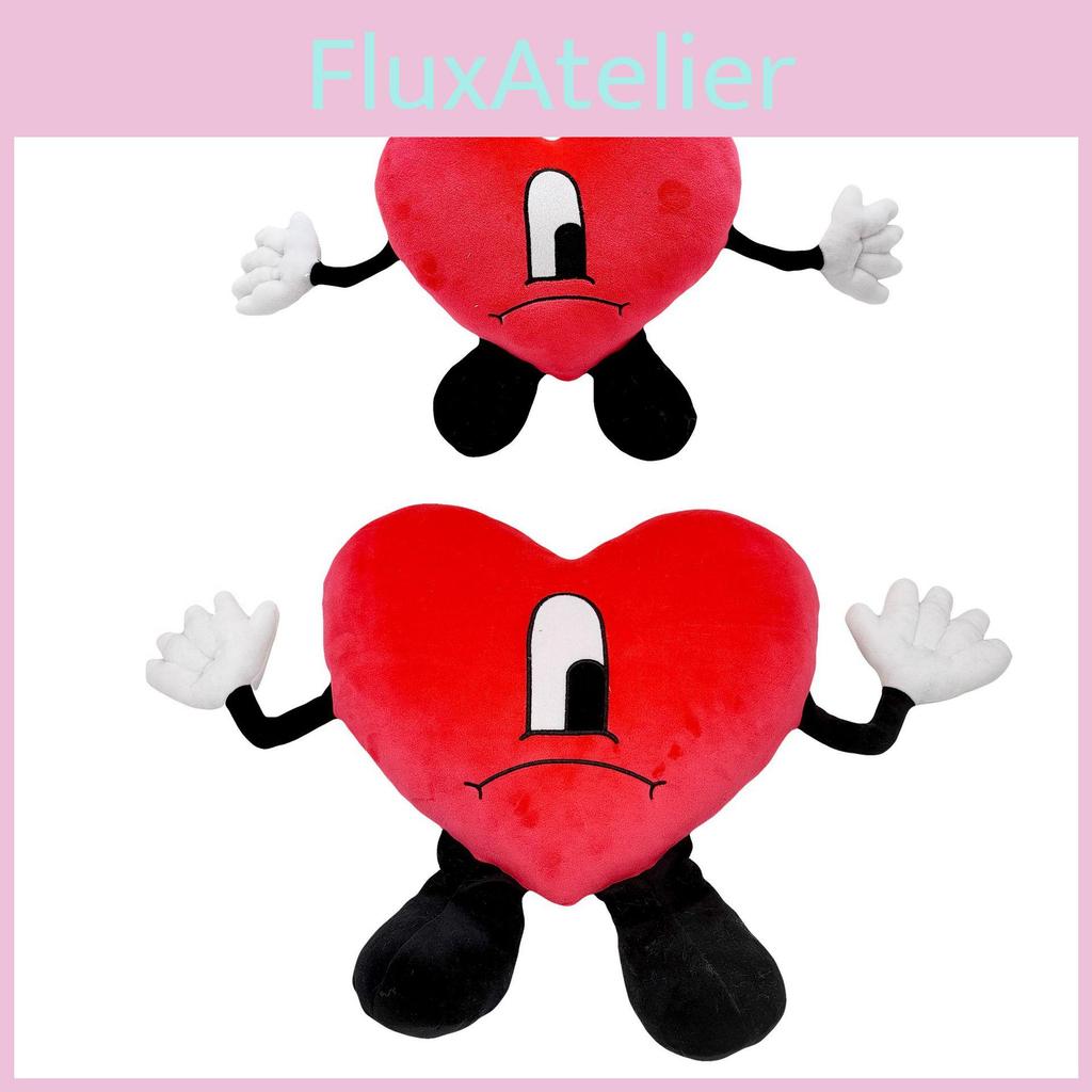 Un Verano Sin Ti Bad Bunny Plush Toy Soft And Durable Heart-shaped Pillow For Kids And Adults