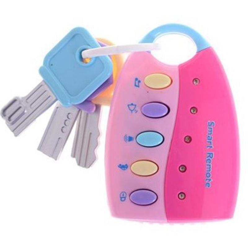 Baby Toy Musical Car Key Vocal Smart Remote Car Vois Pretend Play Educational Toys For Children Baby Music Toys