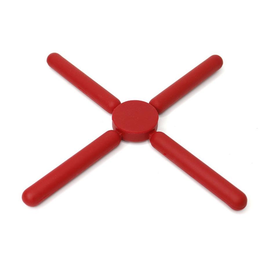 

Cross-shaped Silicone Heat-Insulating Pad Kitchen Utility Insulation Pot Pad Tea Cup Mat Kitchen Accessories 20x3.2x1.1cm красный