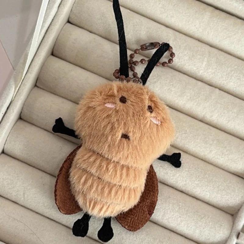 1-3pcs 2025 New Cockroach Plush Toy Ugly Cute Doll Bag Pendant Keychain Small Pendant Toy Children